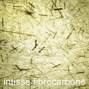 Textures intissées garnies de fibres de carbone