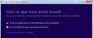 Assistant Mise à niveau Win 8