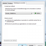 Périphérique de lecture, dans Windows